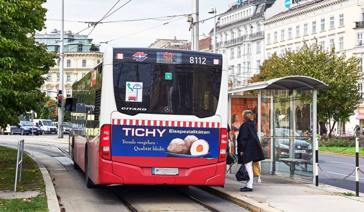 Buswerbung Megaboard