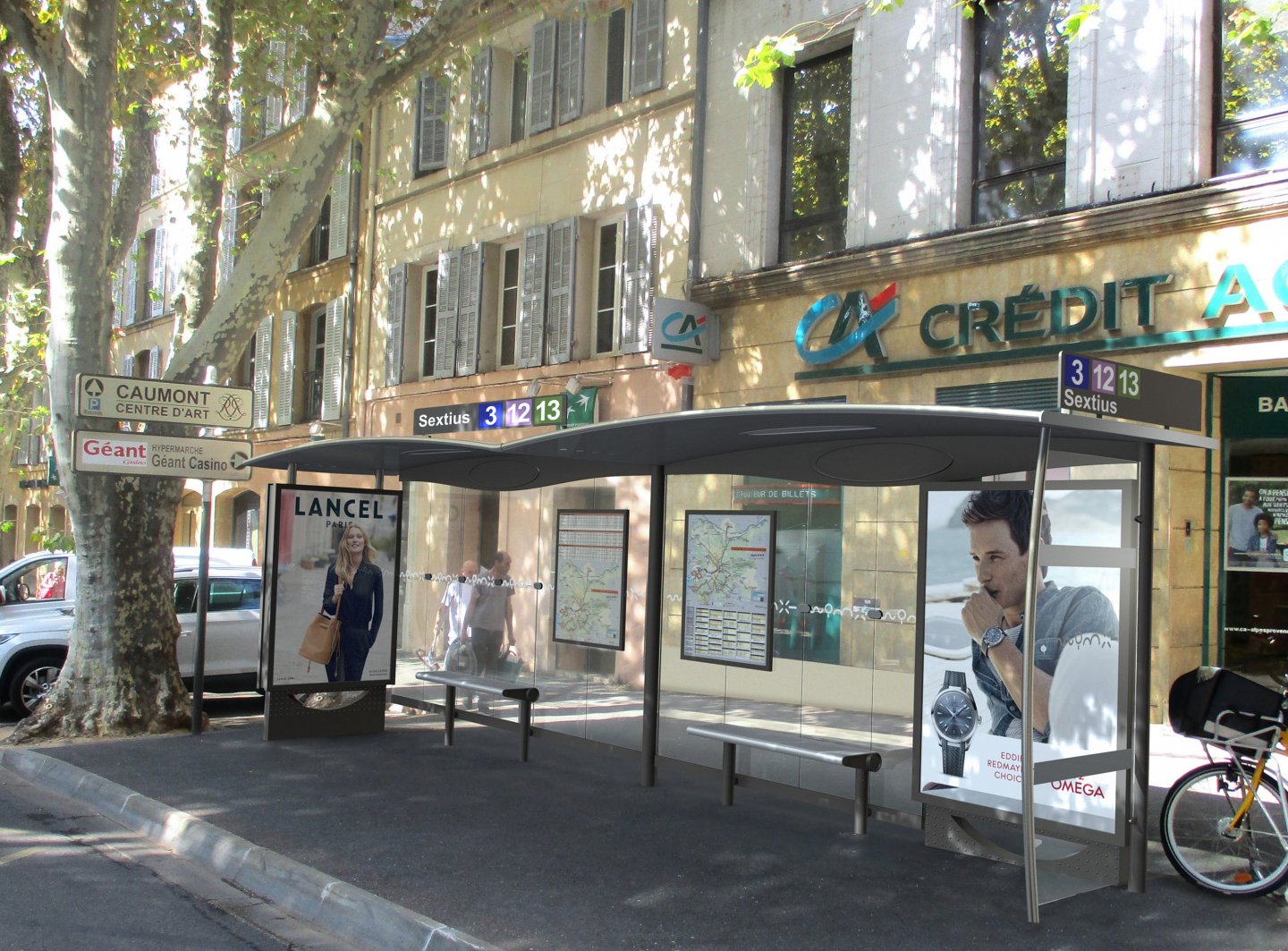 JCDecaux renouvelle et étend son contrat d’abrisvoyageurs d’AixenProvence pour 15 ans JCDecaux